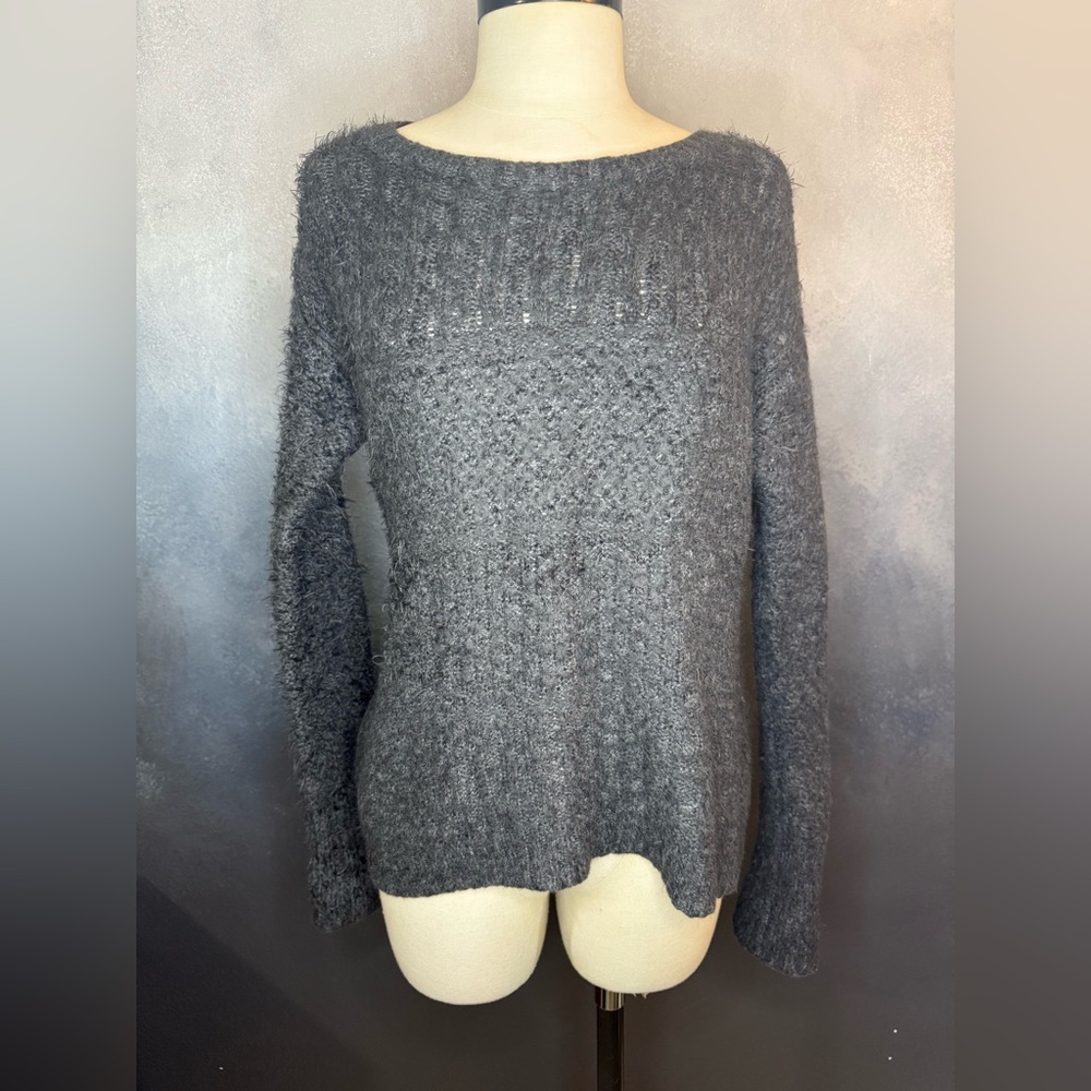 Hollister Gray Crew Neck Sweater